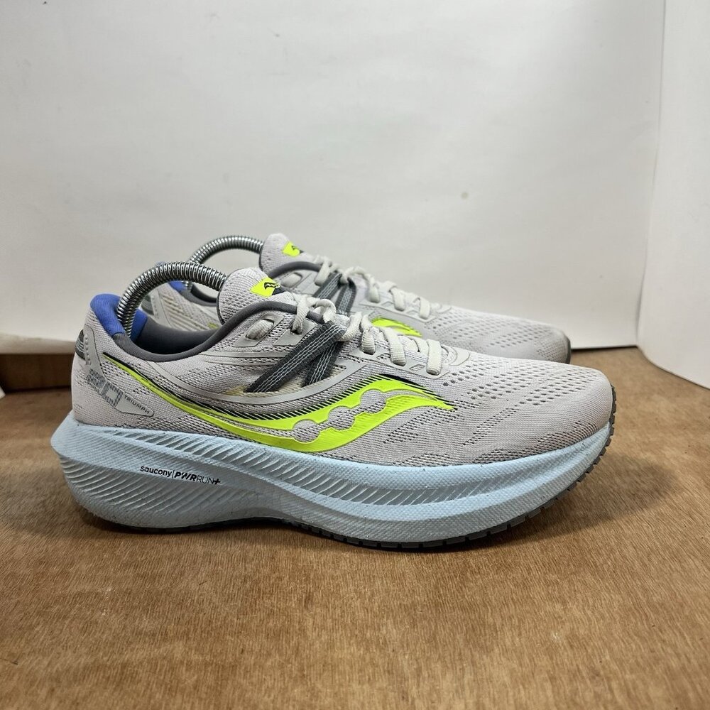 Saucony Triumph 20 Womens 9.5 Shoes Gray Running Walking Sneaker S10759-15